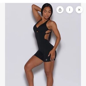 Bombshell Sportswear Black Cutout Bodysuit